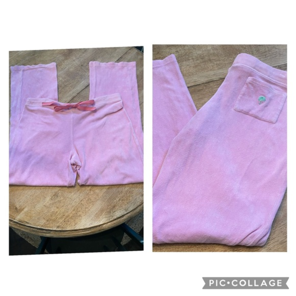 Lily Pulitzer Women’s Medium Light Pink Lounge‎ Pants W/ Ribbon Drawstring
